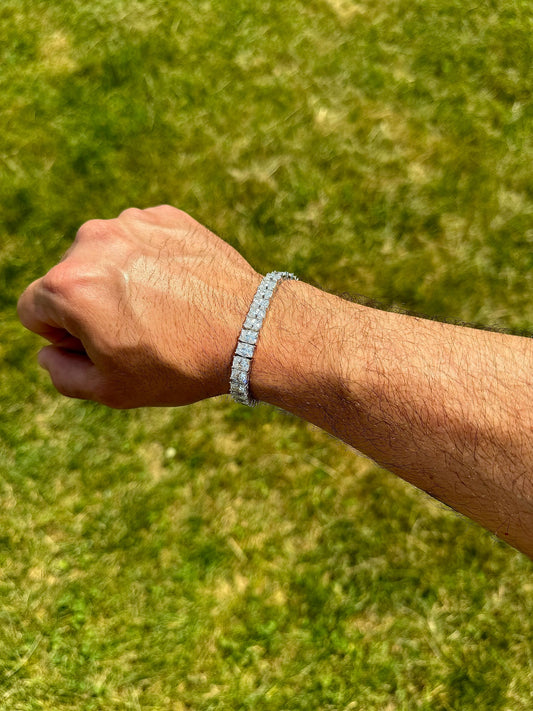 Radiant Cut Moissanite Tennis Bracelet