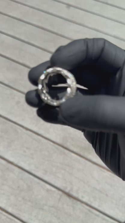 Moissanite Cuban Link Ring